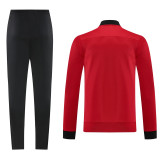 Men's 2025 Training Jacket and Pants Set Red NJ13