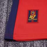 Kids Spain 1998 World Cup Home Retro Kit