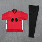 Men's 2025 Training Jacket and Pants Set Red NJ13