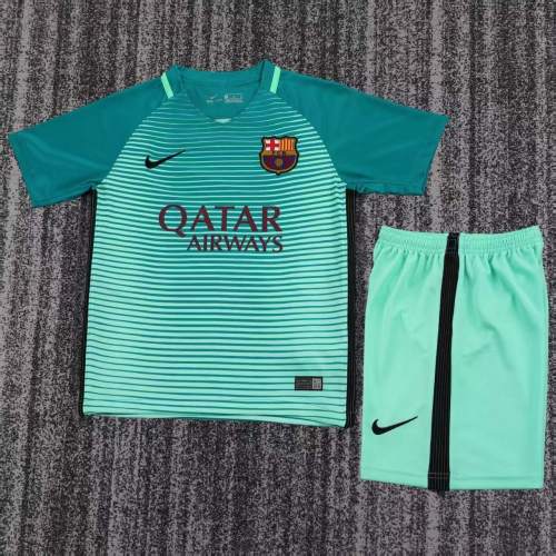 Kids Barcelona 2016/2017 Third Retro Kit