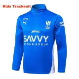 Kids Al Hilal SFC 25/26 Half-Zip Training Sweatshirt and Pants Set E25169