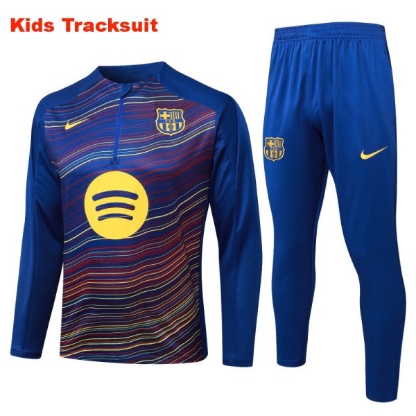 Kids Barcelona 25/26 Half-Zip Training Sweatshirt and Pants Set E25174 - PM