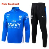 Kids Al Hilal SFC 25/26 Half-Zip Training Sweatshirt and Pants Set E25169
