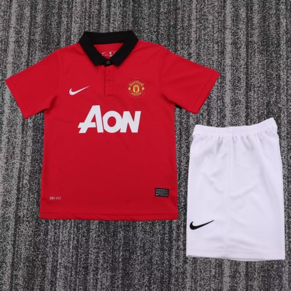 Kids MUFC 2013/2014 Home Retro Kit