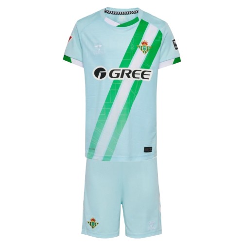 Kids Real Betis 25/26 Away Jersey and Short Kit