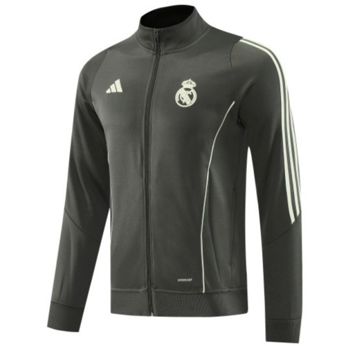 Real Madrid 25/26 Full-Zip Team Track Jacket Grey