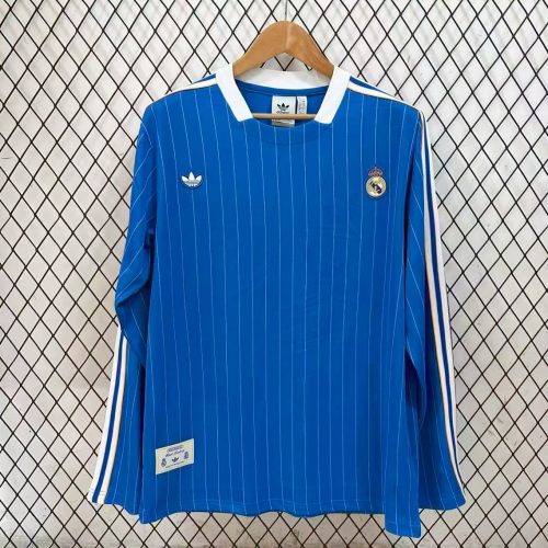Thai Version Real Madrid 25/26 Terrace Icons Long Sleeve Jersey