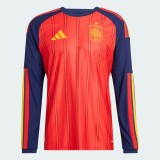 Player Version Spain 2026 Home Long Sleeve Authentic Jersey