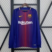 Barcelona 2017/2018 Home Long Sleeve Retro Jersey