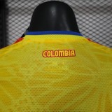 Player Version Colombia 2026 Home Long Sleeve Authentic Jersey