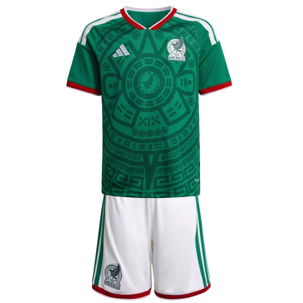 Kids Mexico 2026 Home Jersey and Short Kit