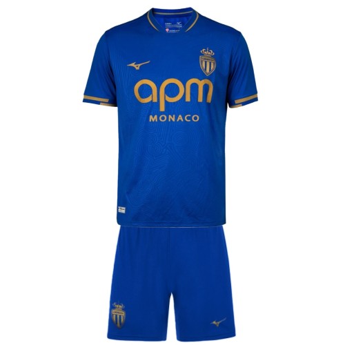 Kids AS Monaco 25/26 Away Jersey and Short Kit