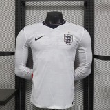 Player Version England 2026 Home Long Sleeve Authentic Jersey