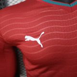 Player Version Portugal 2026 Home Long Sleeve Authentic Jersey