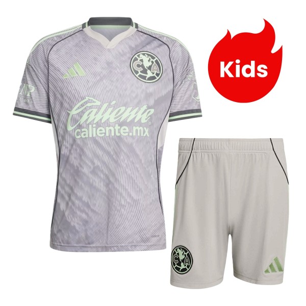 Kids Club América 25/26 Third Jersey and Short Kit