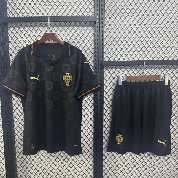 Portugal 2026 Black Panther Jersey and Short Kit