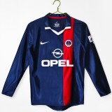 PSG 2001/2002 Home Long Sleeve Retro Jersey