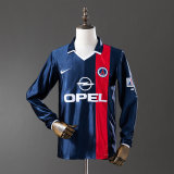 PSG 2001/2002 Home Long Sleeve Retro Jersey