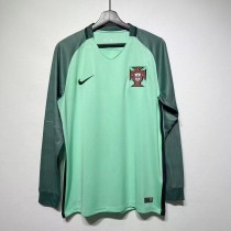 Portugal 2016 Euro Away Long Sleeve Retro Jersey