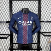Player Version PSG 25/26 Home Long Sleeve Authentic Jersey