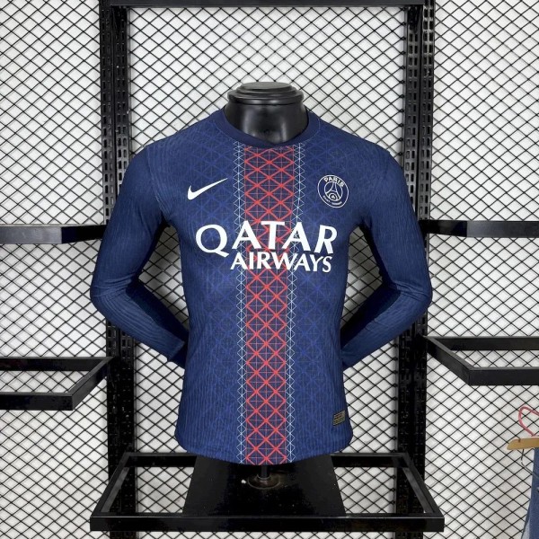 Player Version PSG 25/26 Home Long Sleeve Authentic Jersey