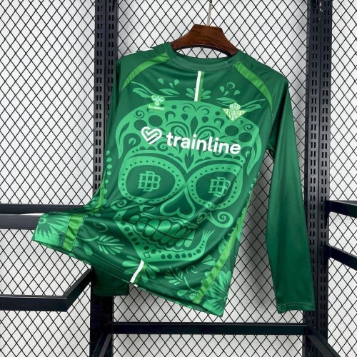 Thai Version Real Betis 25/26 Día De Muertos Long Sleeve Jersey