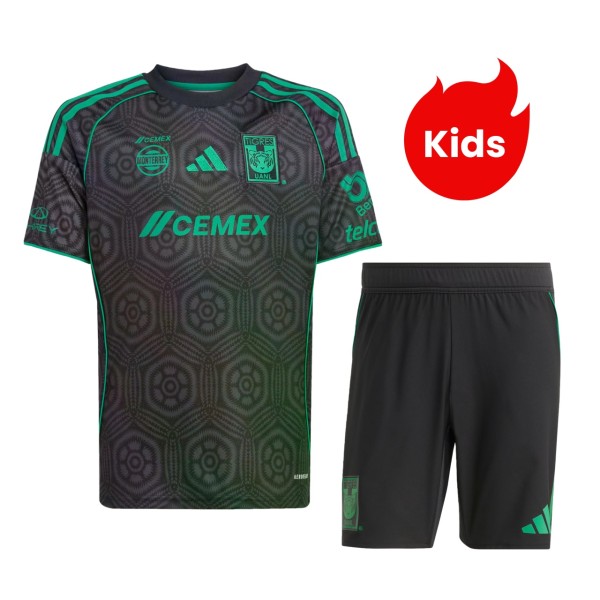Kids Tigres UANL 25/26 Third Jersey and Short Kit