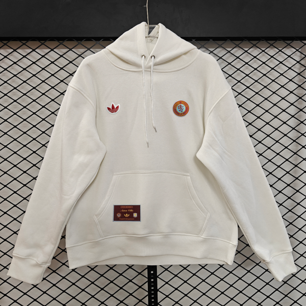 Aston Villa 25/26 Team Hoodie White