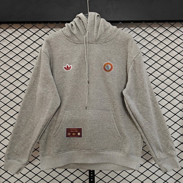 Aston Villa 25/26 Team Hoodie Grey