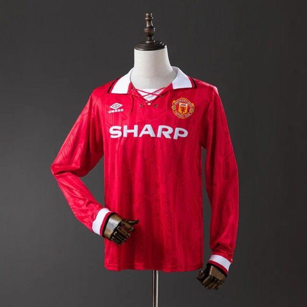 MUFC 1992/1994 Home Retro Long Sleeve Jersey