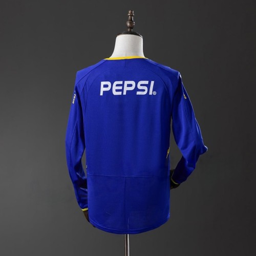 Boca Juniors 2003/2004 Home Retro Long Sleeve Jersey