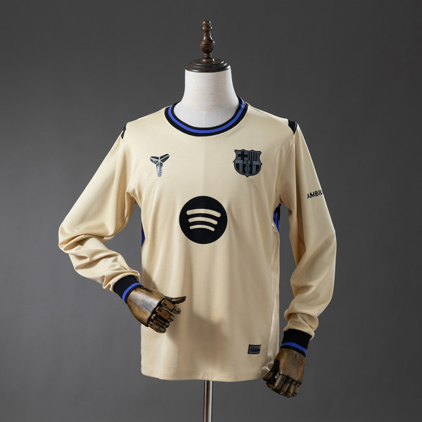 Thai Version Barcelona 25/26 Away Long Sleeve Jersey