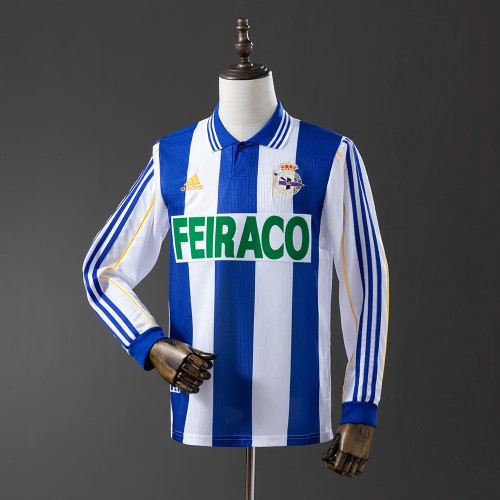 Deportivo de La Coruña 1999/2000 Home Long Sleeve Retro Jersey