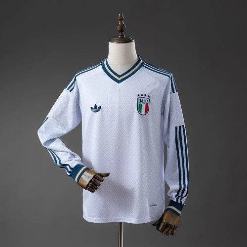 Thai Version Italy 2026 Away Long Sleeve Jersey
