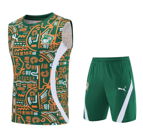 Cote d'Ivoire 25/26 Sleeveless Jersey and Shorts Set