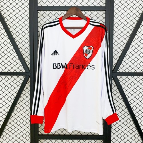 River Plate 2013/2014 Home Long Sleeve Retro Jersey