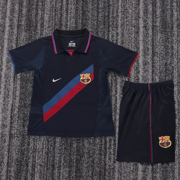 Kids Barcelona 2002/2003 Away Retro Kit