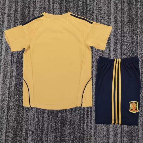 Kids Spain 2008 Euro Away Retro Kit