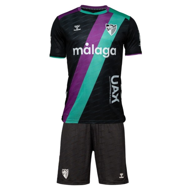 Kids Malaga CF 25/26 Away Jersey and Short Kit