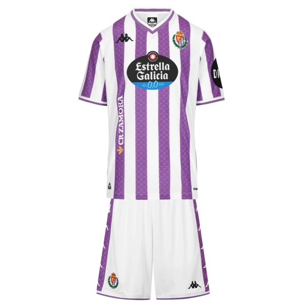 Kids Real Valladolid 25/26 Home Jersey and Short Kit