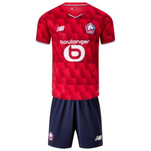 Kids Lille OSC 25/26 Home Jersey and Short Kit