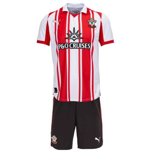 Kids Southampton 25/26 Home Jersey and Short Kit