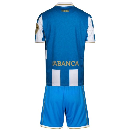 Kids Deportivo de La Coruña 25/26 Home Jersey and Short Kit