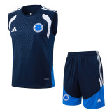 Cruzeiro 26/27 Sleeveless Jersey and Shorts Set D26012