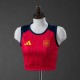 Thai Version Women's Spain 2026 Home Cropped Vest