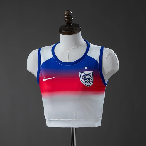 Thai Version Women's England 2026 Home Cropped Vest