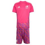Kids Mexico 2026 Goalkeeper Jersey and Short Kit