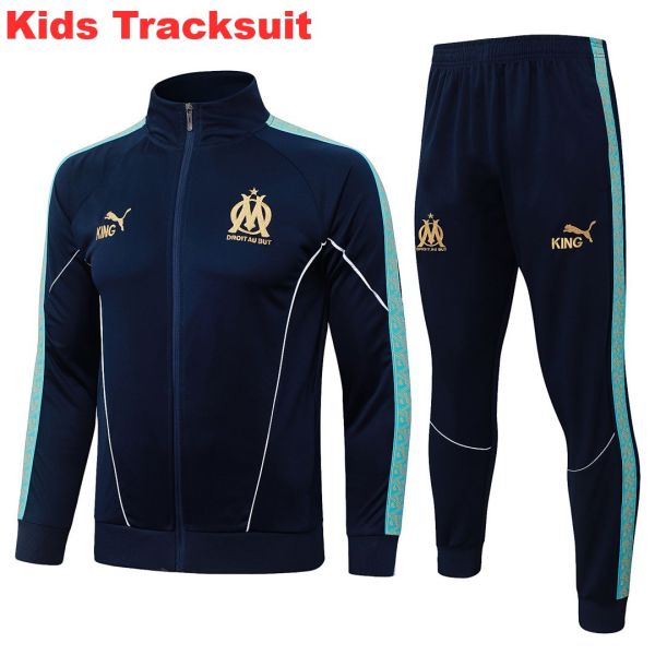 Kids Olympique Marseille 25/26 Training Jacket and Pants Set E25240