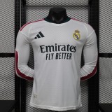 Player Version Real Madrid 26/27 Home Long Sleeve Authentic Jersey