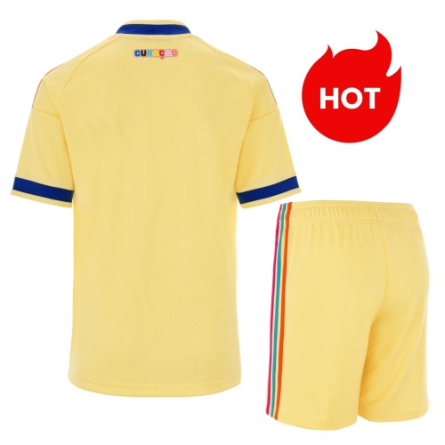 Kids Curaçao 2026 World Cup Away Jersey and Short Kit